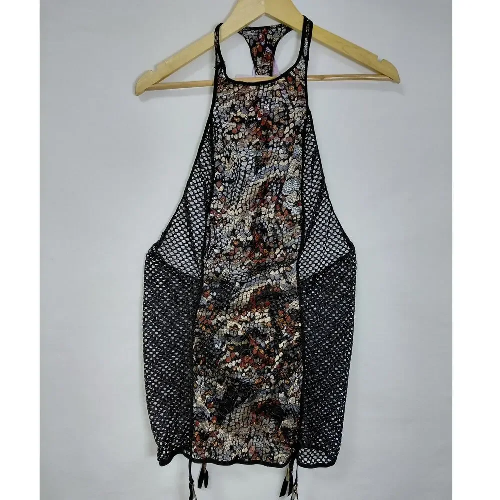 NWT Savage X Fenty Multicolor Geometric Stretch Tank Women Size X-Large